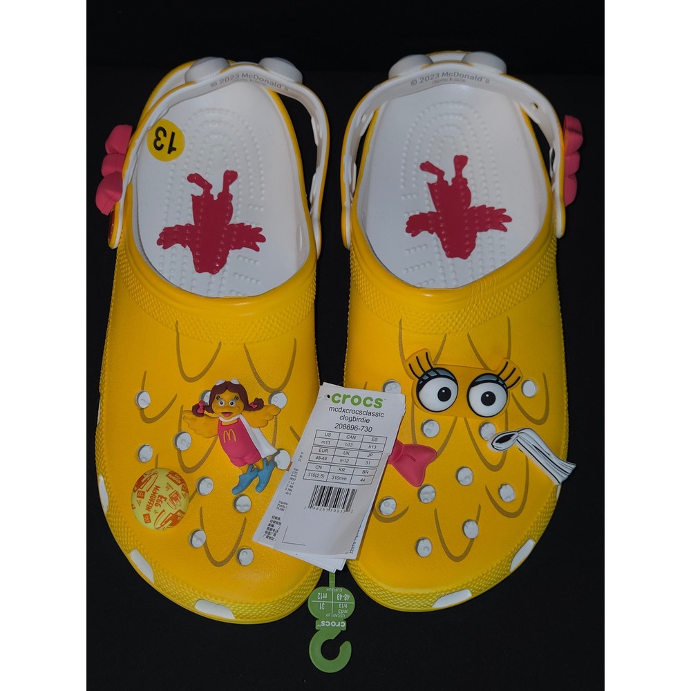 Crocs x McDonald's Birdie Clog Yellow Size‎ 13 New Limited Edition Collab